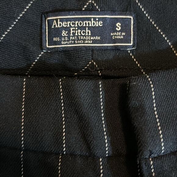 ABERCROMBIE & FITCH pinstripe navy pants trousers small - Picture 3 of 4